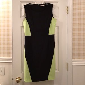 Calvin Klein color block dress